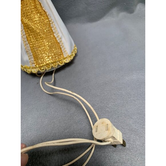 Vintage GE Heavenly Angel Lighted Angel Doll with Candles Christmas Tree Topper - Picture 12 of 16